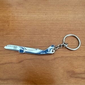 Delta Air Lines 100 Year Livery A350 Keychain Limited RARE Item 3” Long NEW
